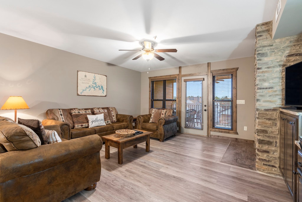 One Bedroom Unit Full Living Room - Sofa Bed