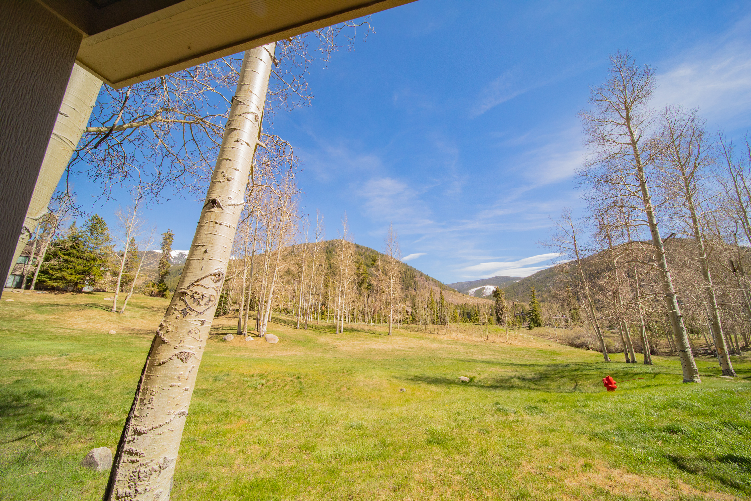 Unobstructed views from private patio!