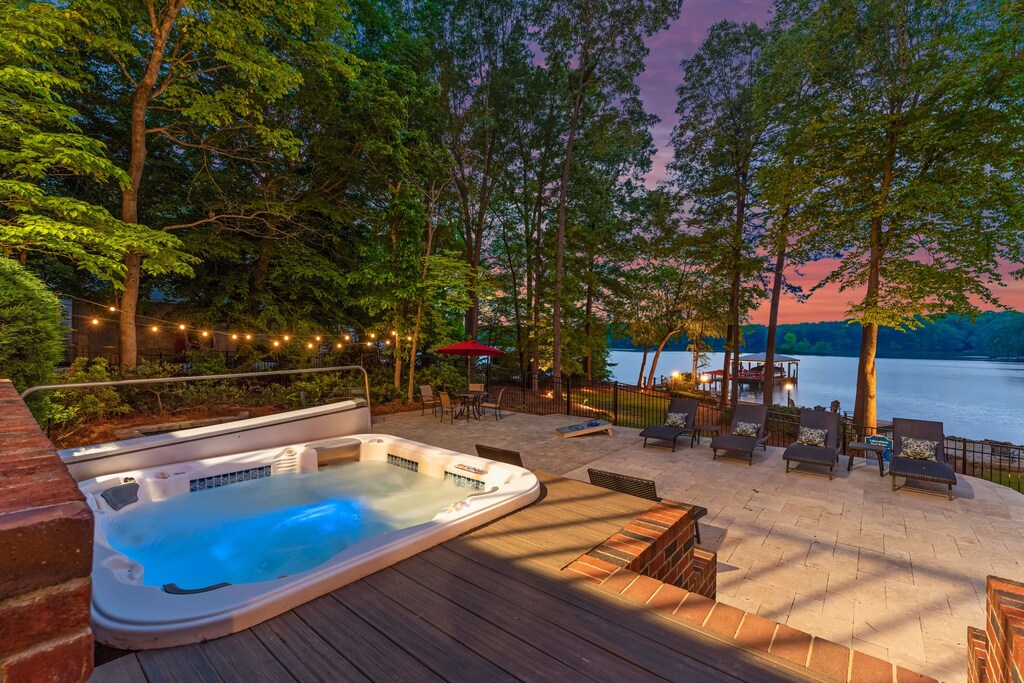 Enjoy the hot tub day or night all year long! 