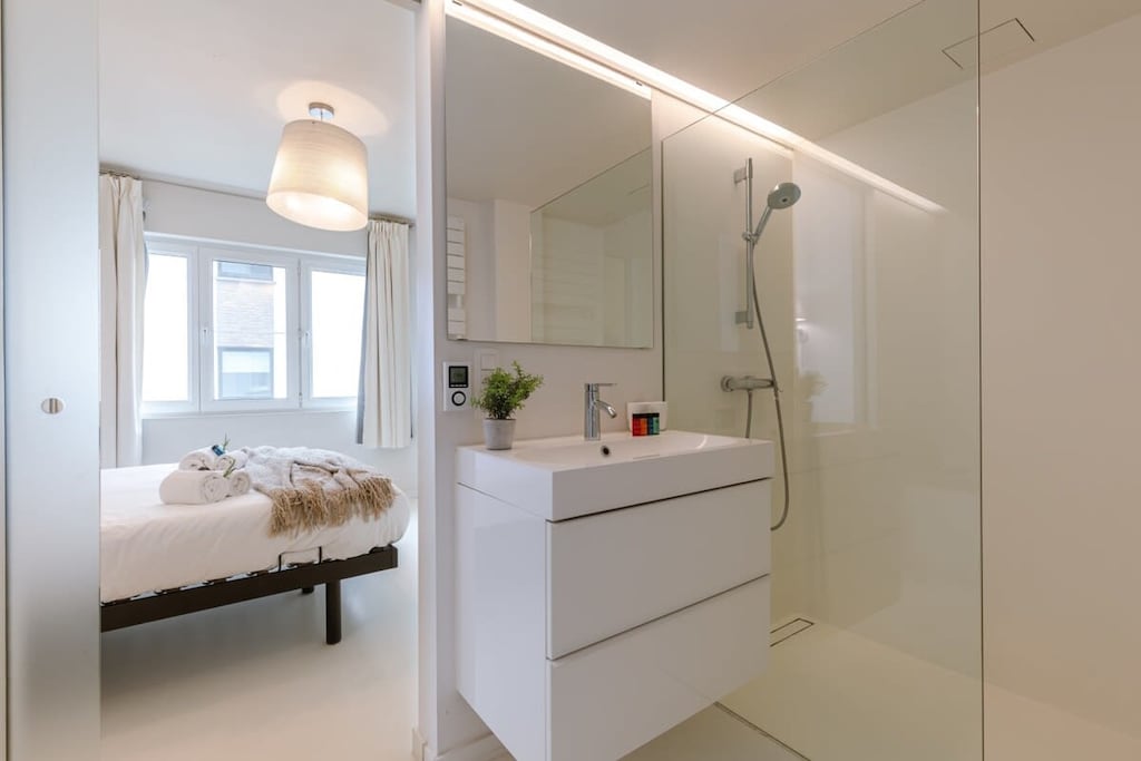 Bathroom with shower and bath