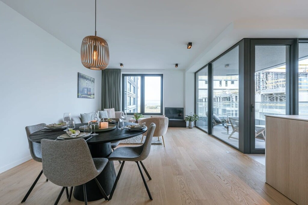 Open apartment with natural light