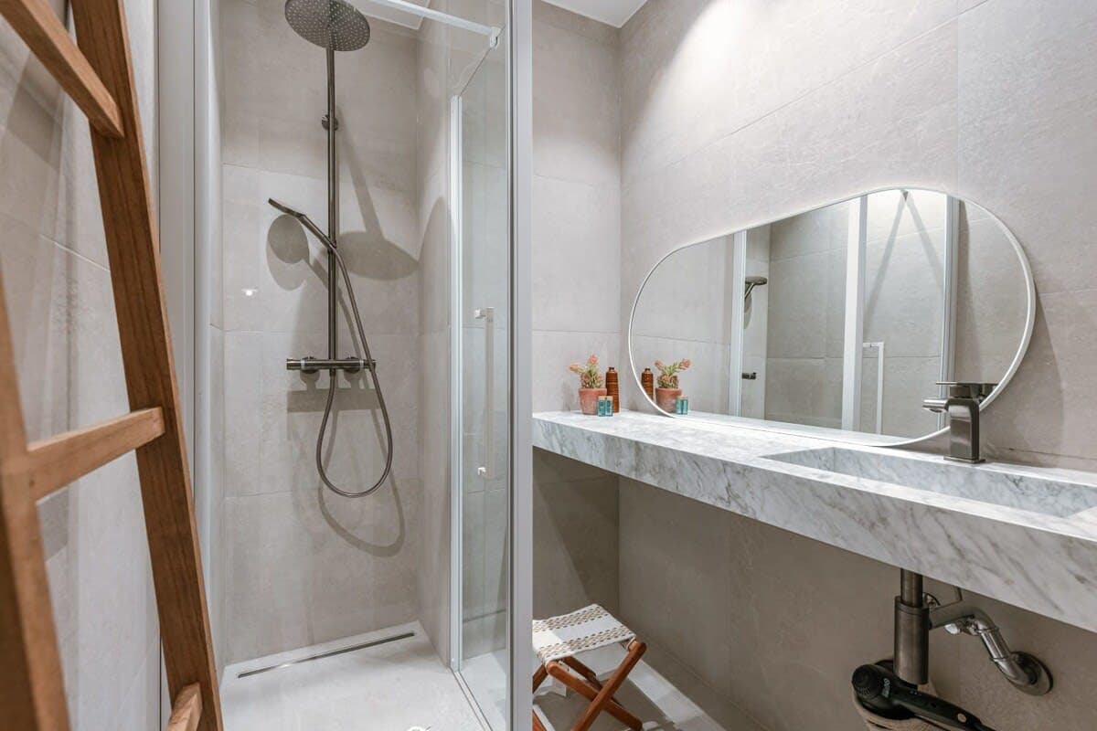 Lovely bathroom with shower