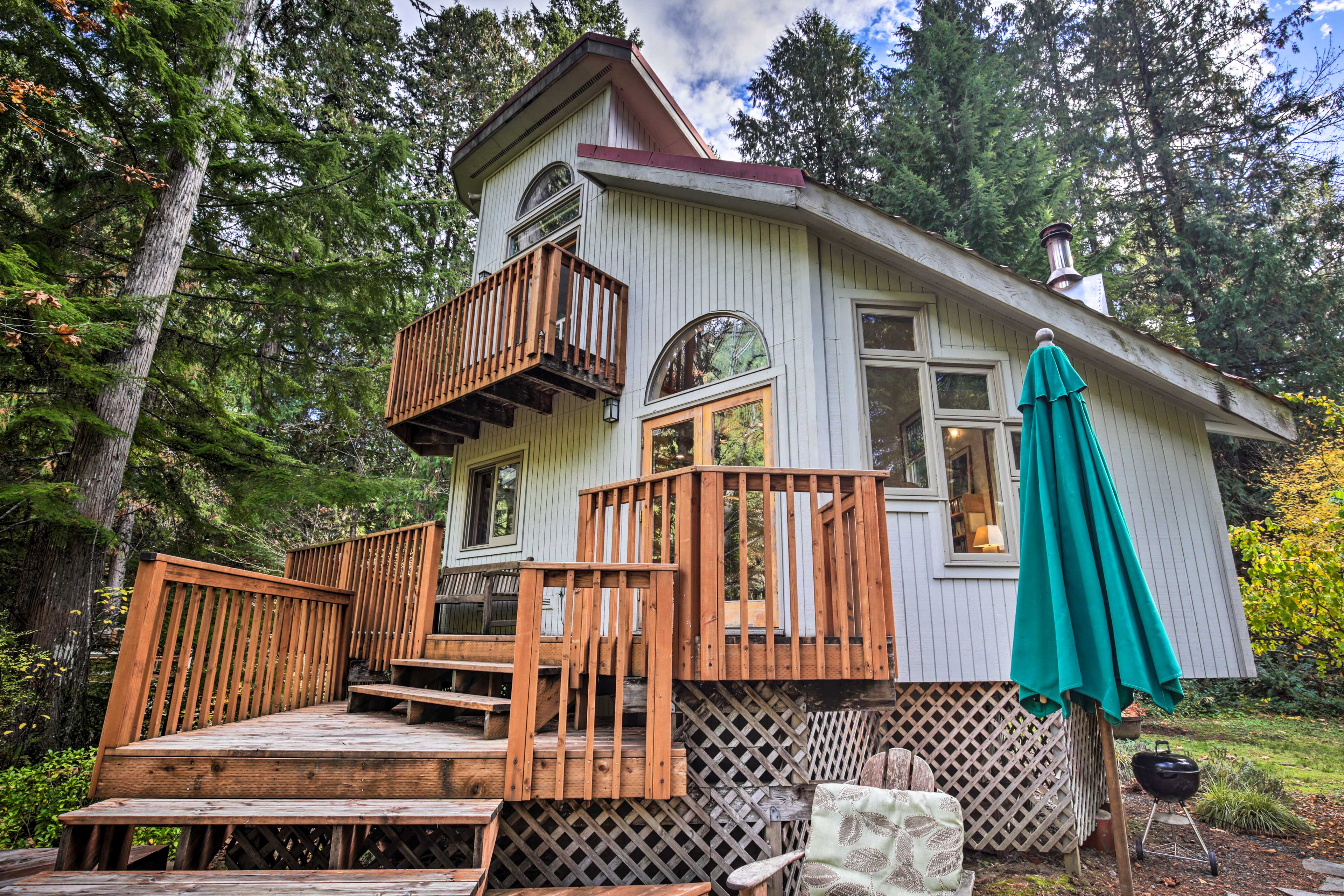 Property Image 1 - Enchanting Escape w/ Hot Tub, Decks & Views!