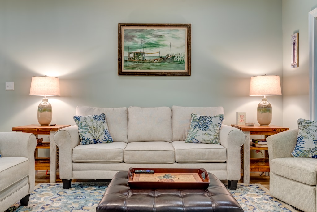 Living Room At Last Beach Dauphin Island Vacation Rentals