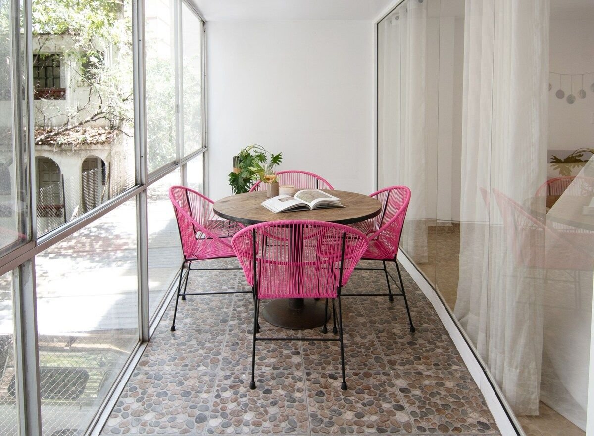 Property Image 2 - Artsy apartment with terrace and balconies.