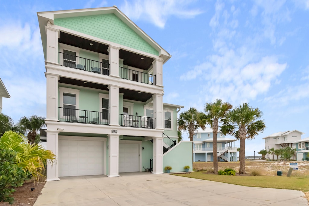 Front view of the house