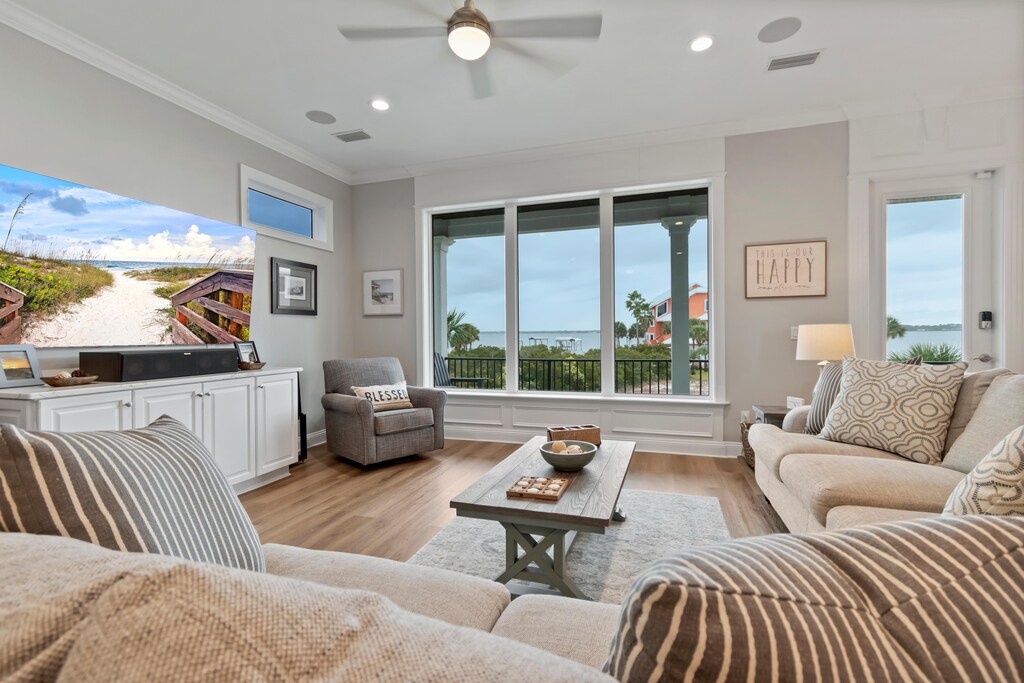 Large flat screen TV