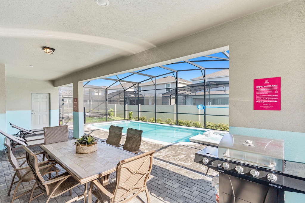 Al Fresco Delights: Embrace the outdoors with our inviting outdoor dining area and BBQ grill. A perfect setting for savory meals and shared moments, where the aroma of barbecue and the beauty of nature combine for unforgettable experiences.