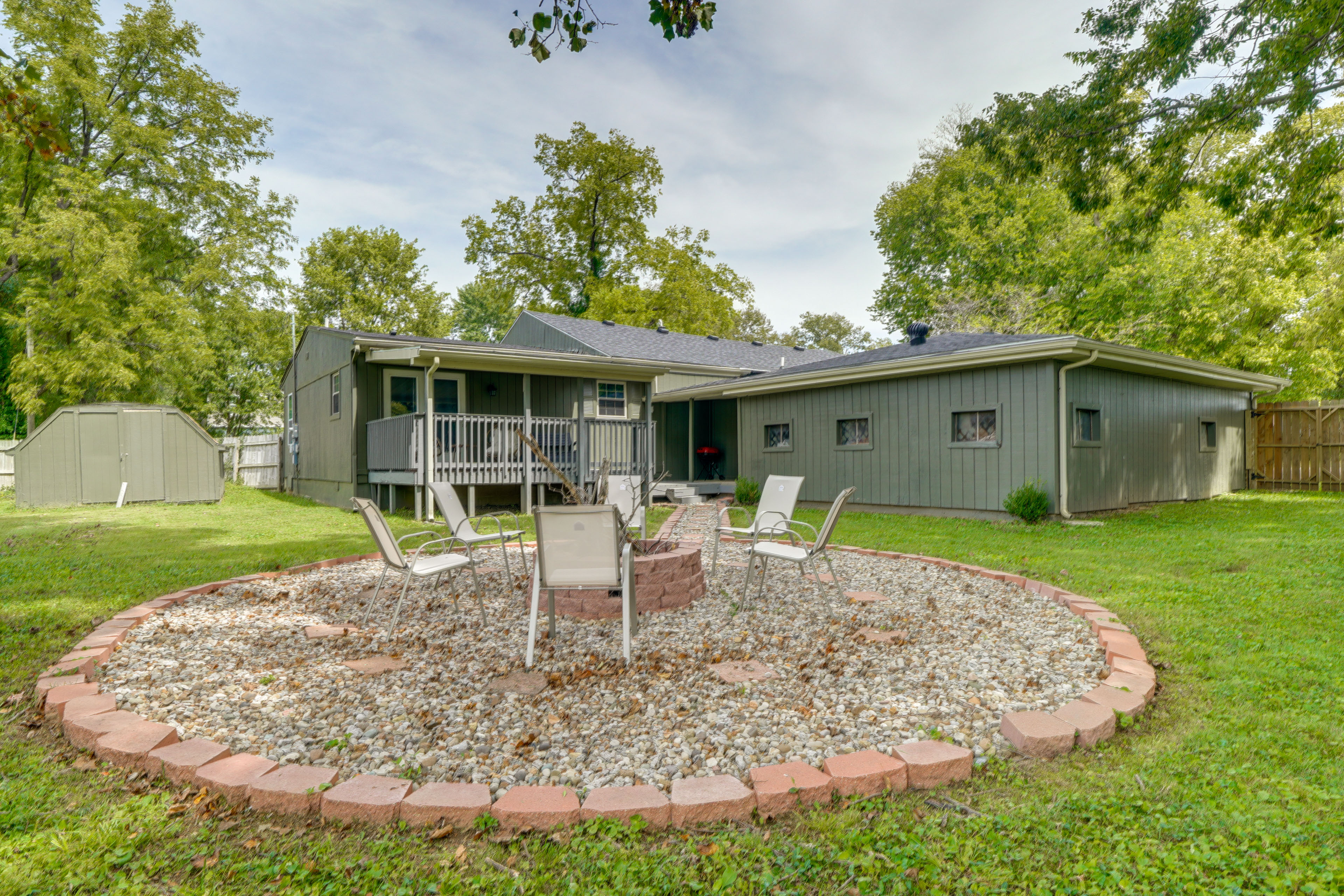 Walk to Boat Ramp: Fenced Home in Jeffersonville!