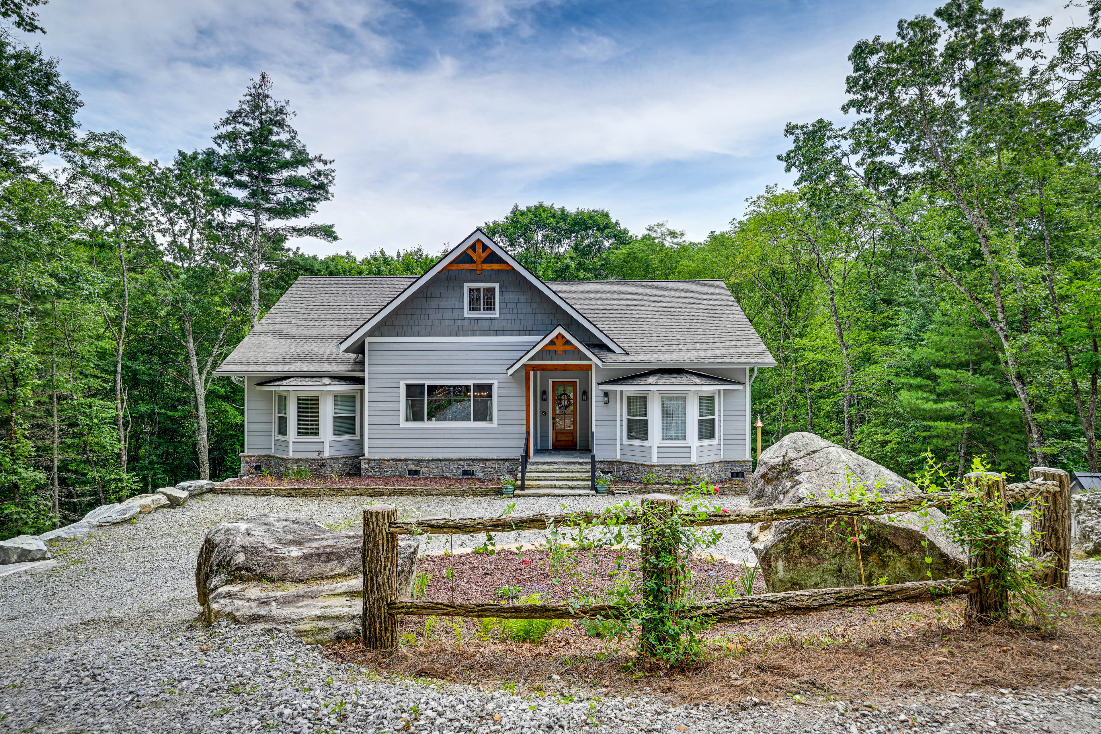 Property Image 1 - Glenville Home w/ Large Deck & Forest Views!