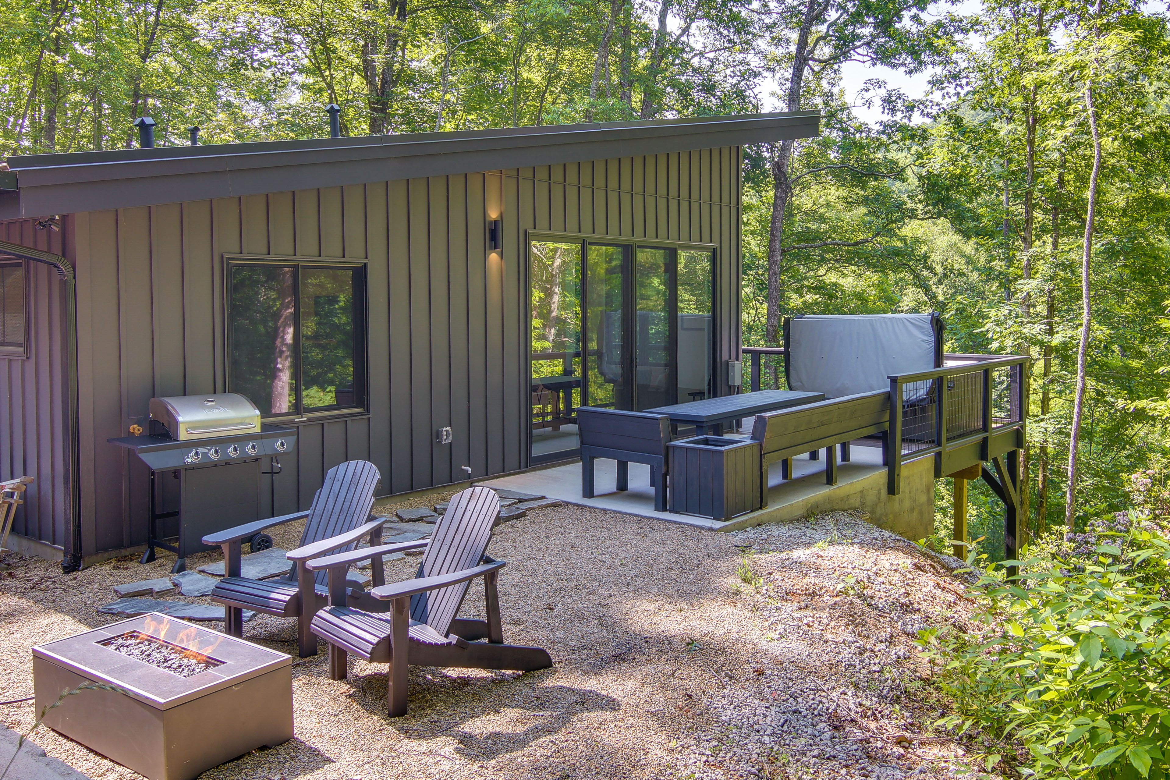 Property Image 1 - Black Mountain Cabin w/ Hot Tub & Pond On-Site