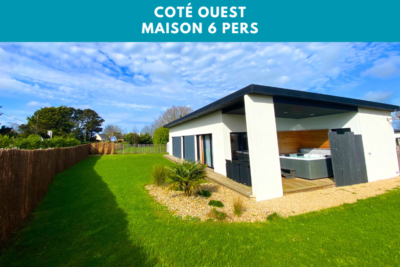 Carantec Cote Ouest 6 pers with private jacuzzi and garden