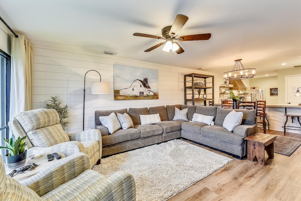 Living Room with large sectional