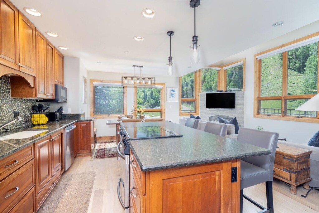 Cimarron Lodge 1 - the great room is a spectacular place to spend your Telluride getaway!