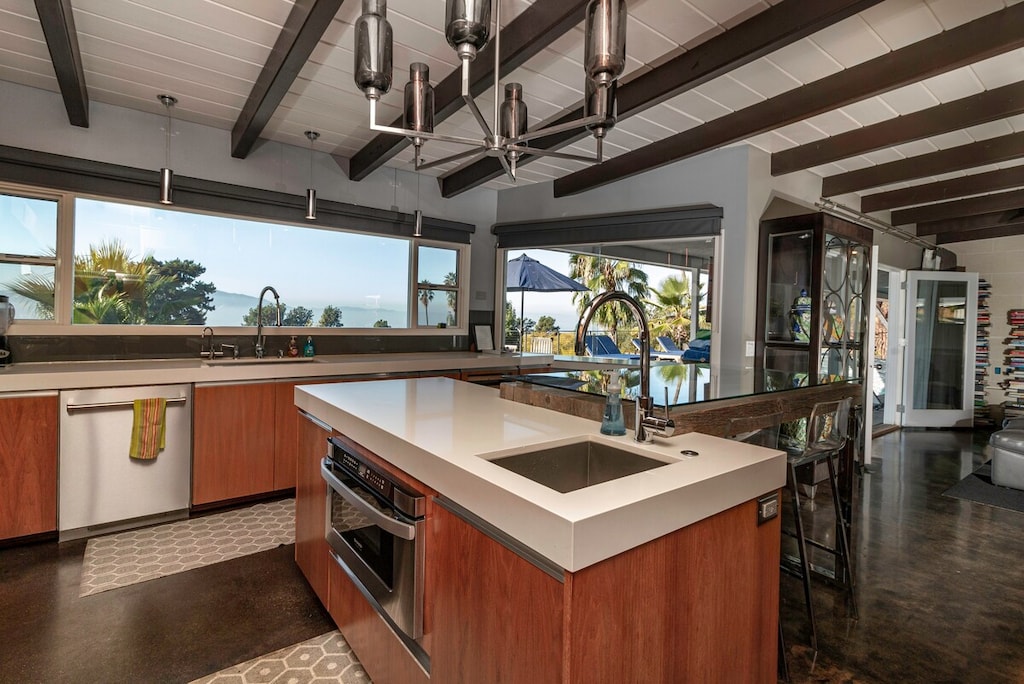 Sub-zero refrigerator, Sharp microwave drawer, Sub-zero ice maker