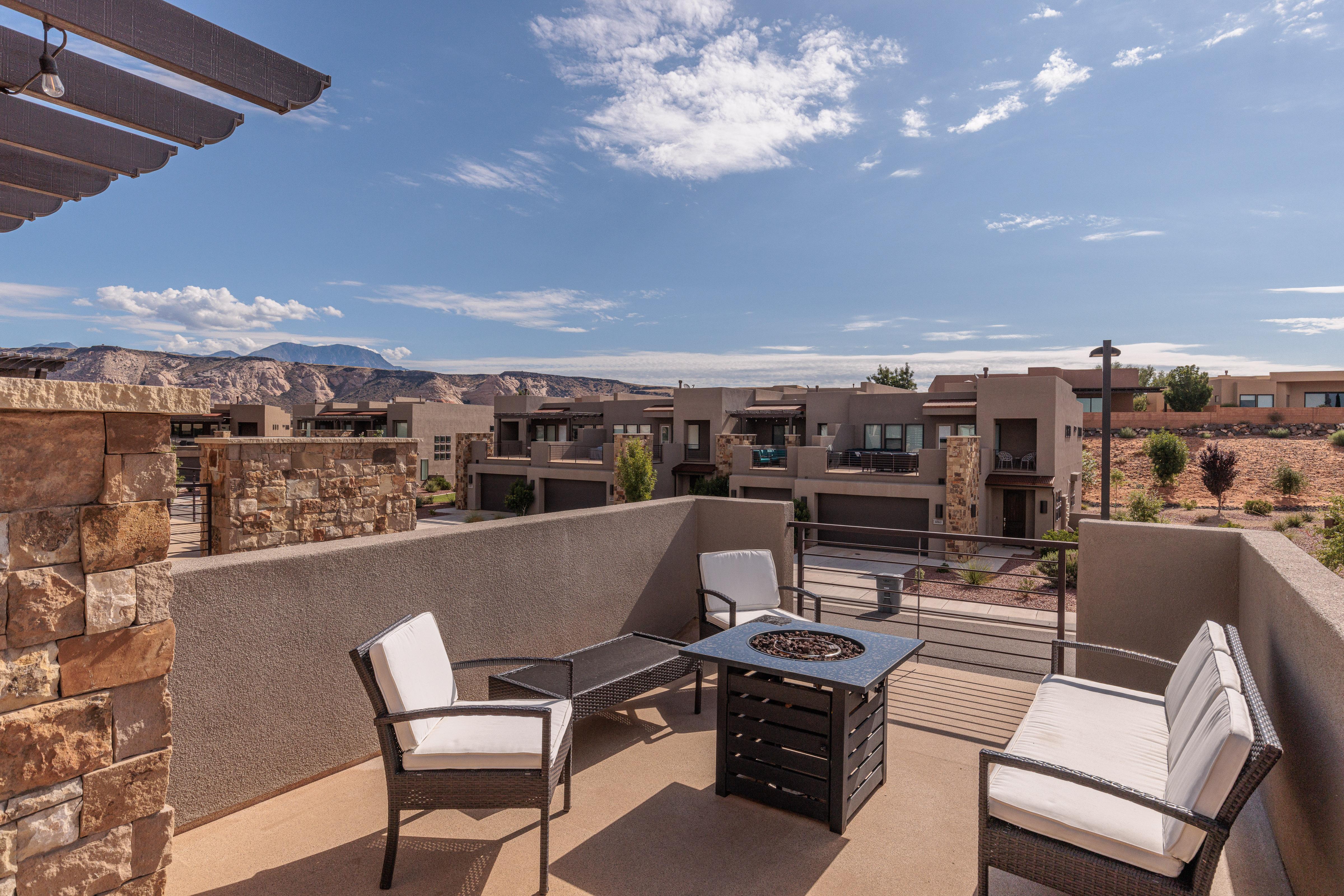 Patio Seating and Fire Pit