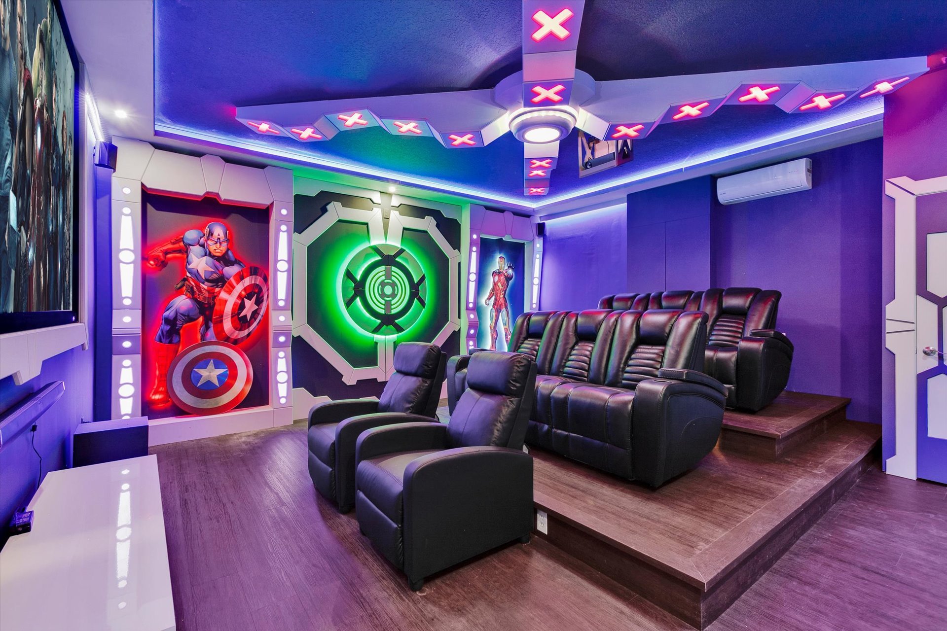Theater Room - Avengers, Downstairs, 75" Smart TV