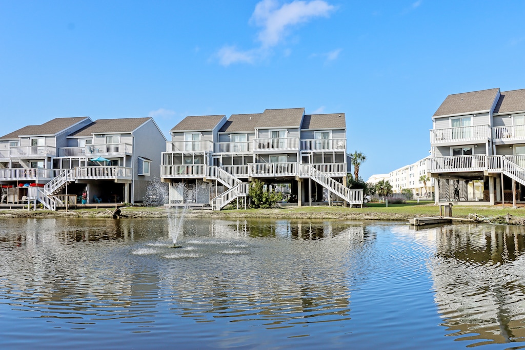 Exterior View from Across the Pond
