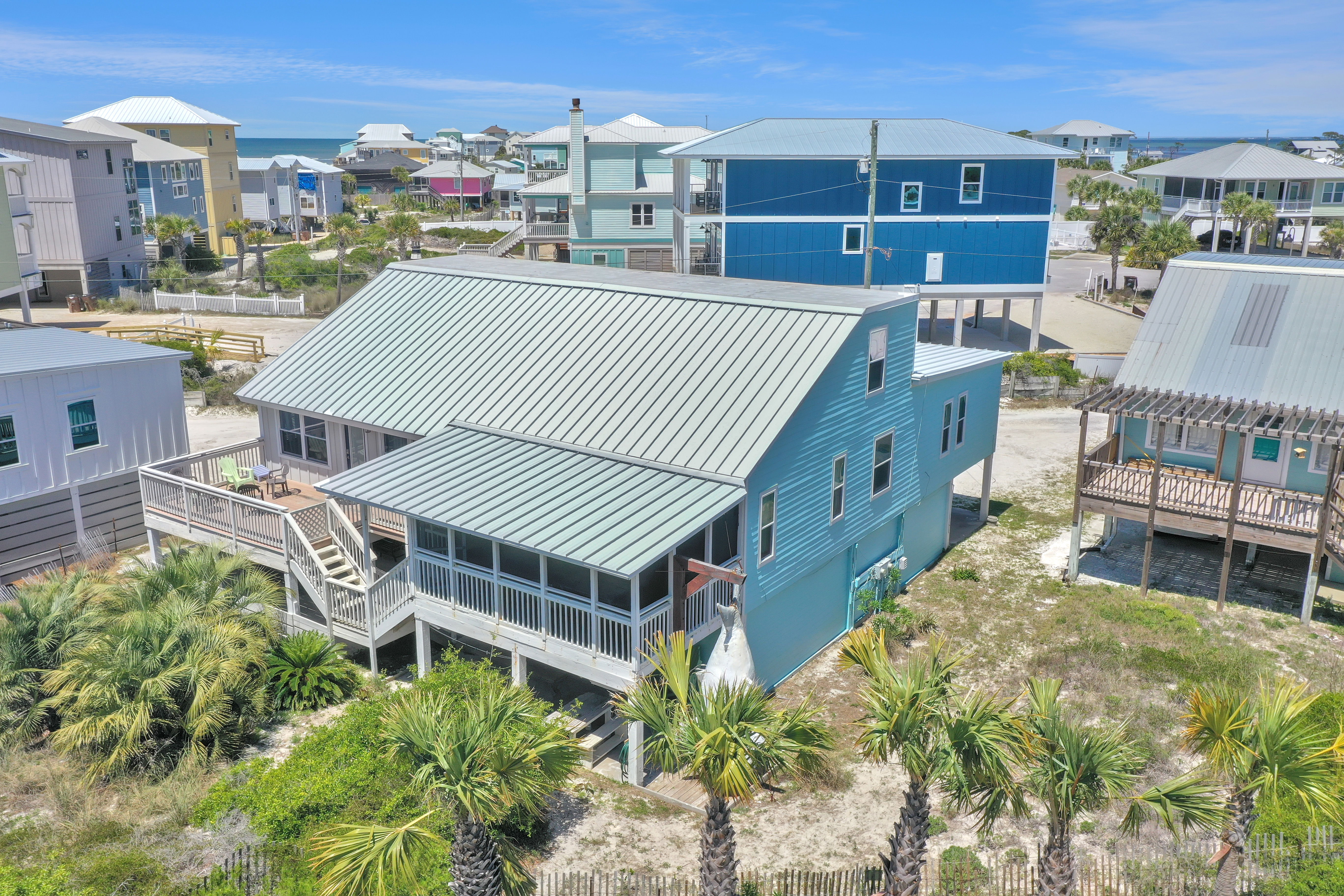 View of Beach from Screened Deck