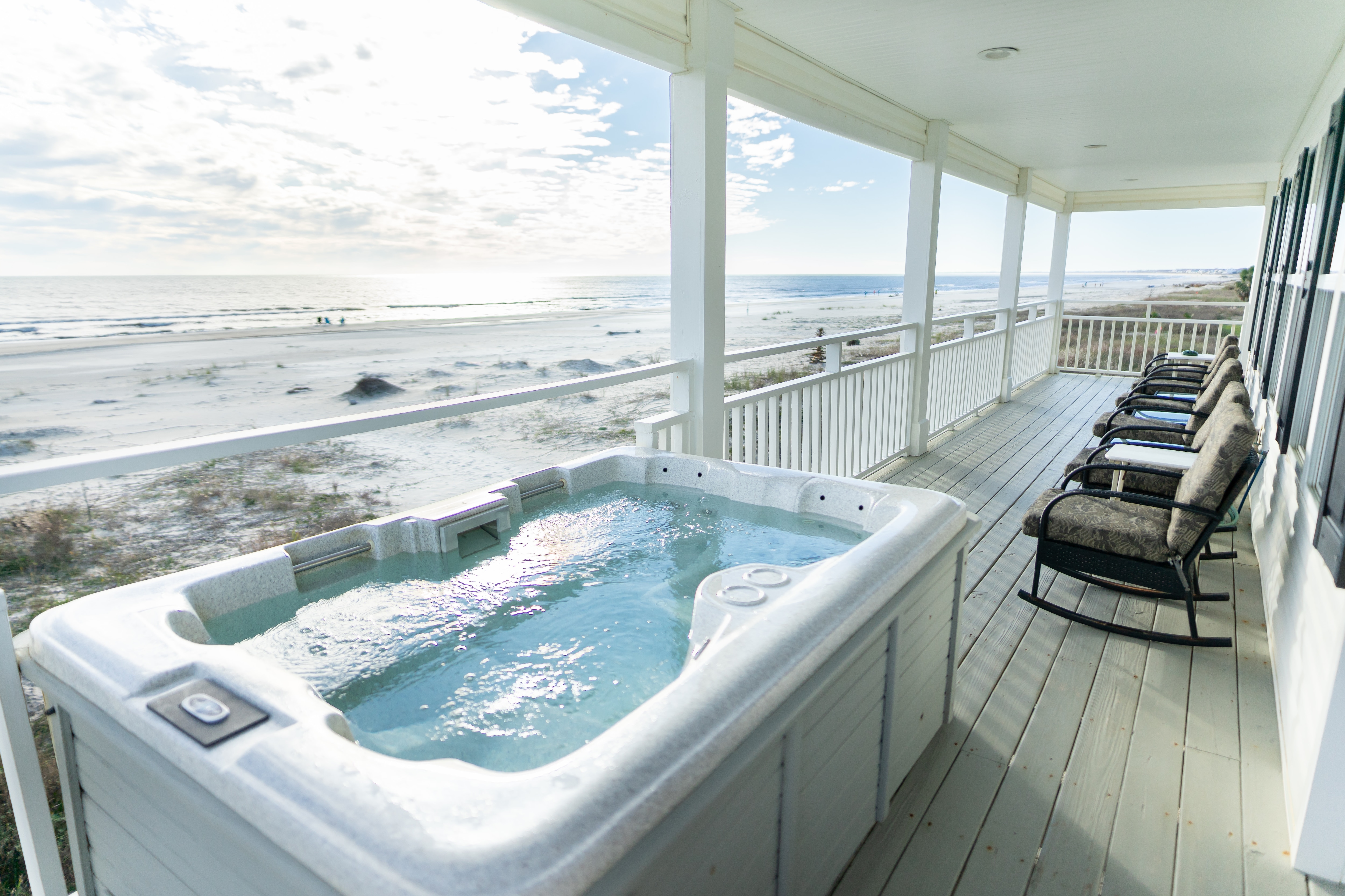 Hot Tub on Gulf Front Deck