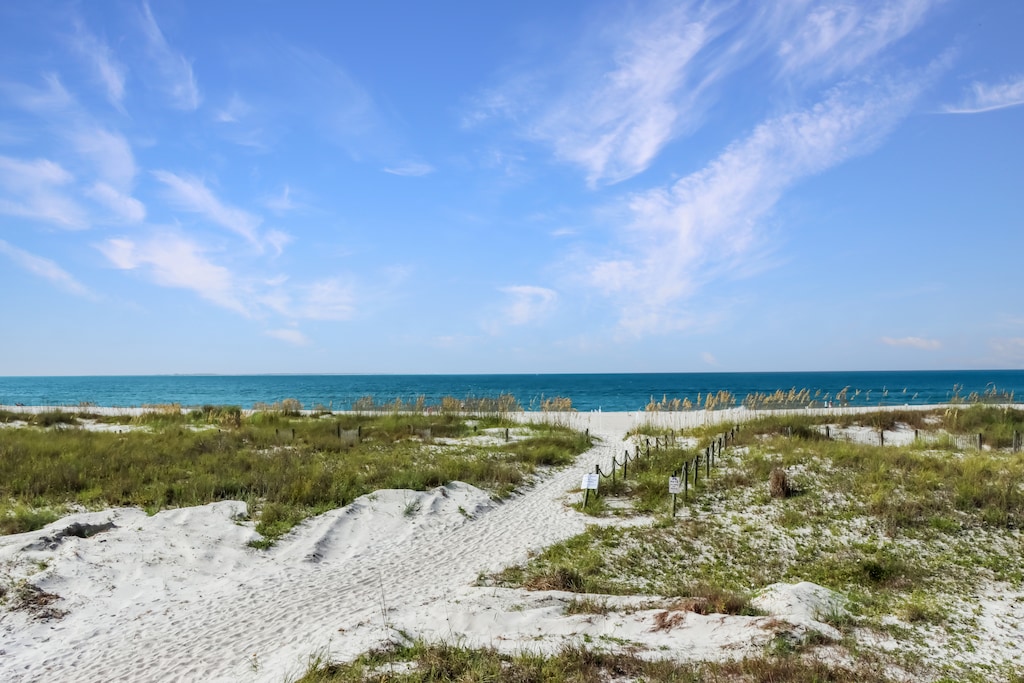 View of Beach Access from Deck