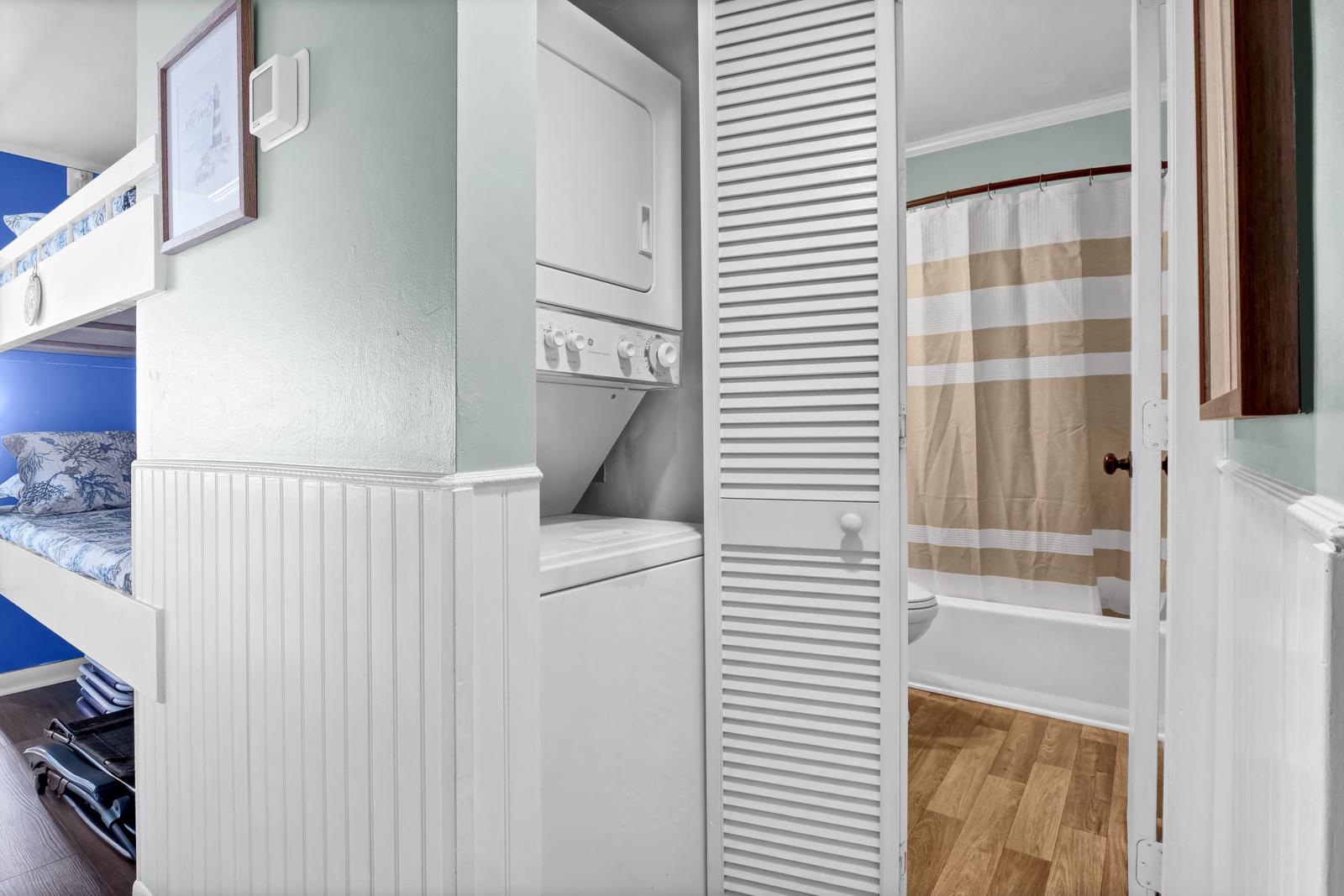 Convenience at Your Fingertips: Washer and Dryer Included for Your Comfort.