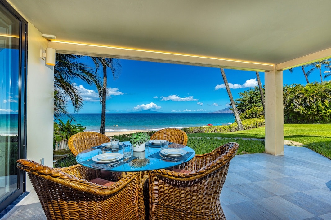 Gorgeous ocean front view from the lanai