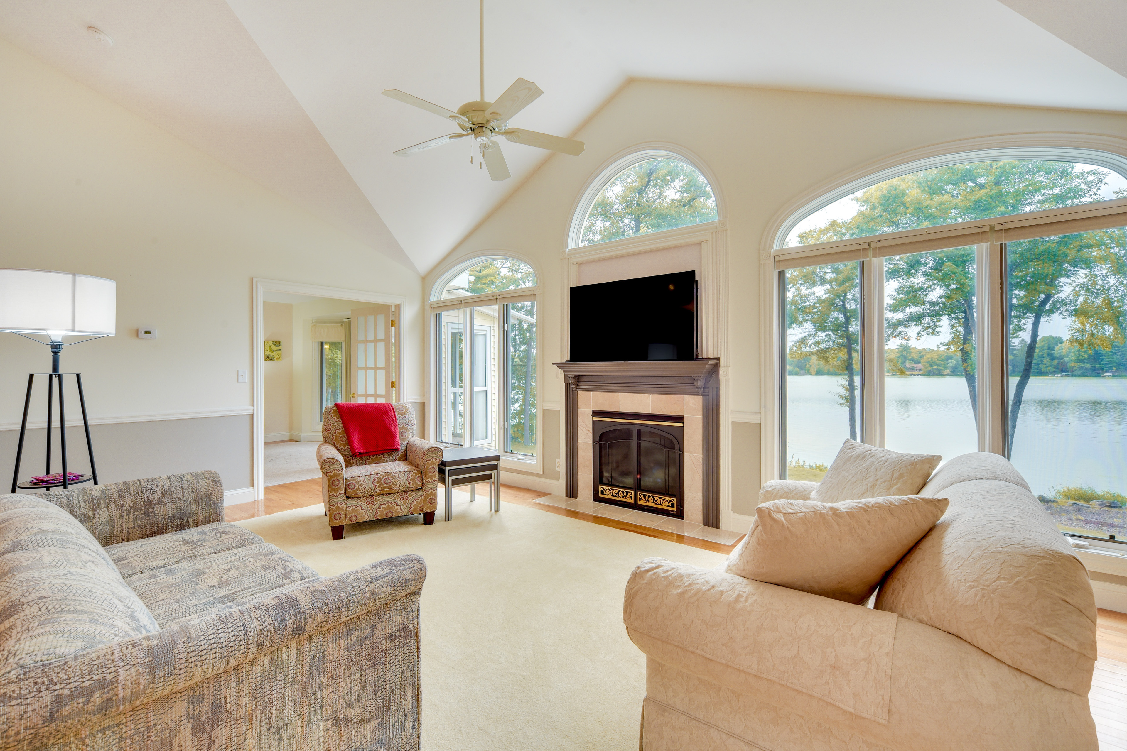 Property Image 1 - Spacious Lakefront New Auburn Home w/ Sunroom