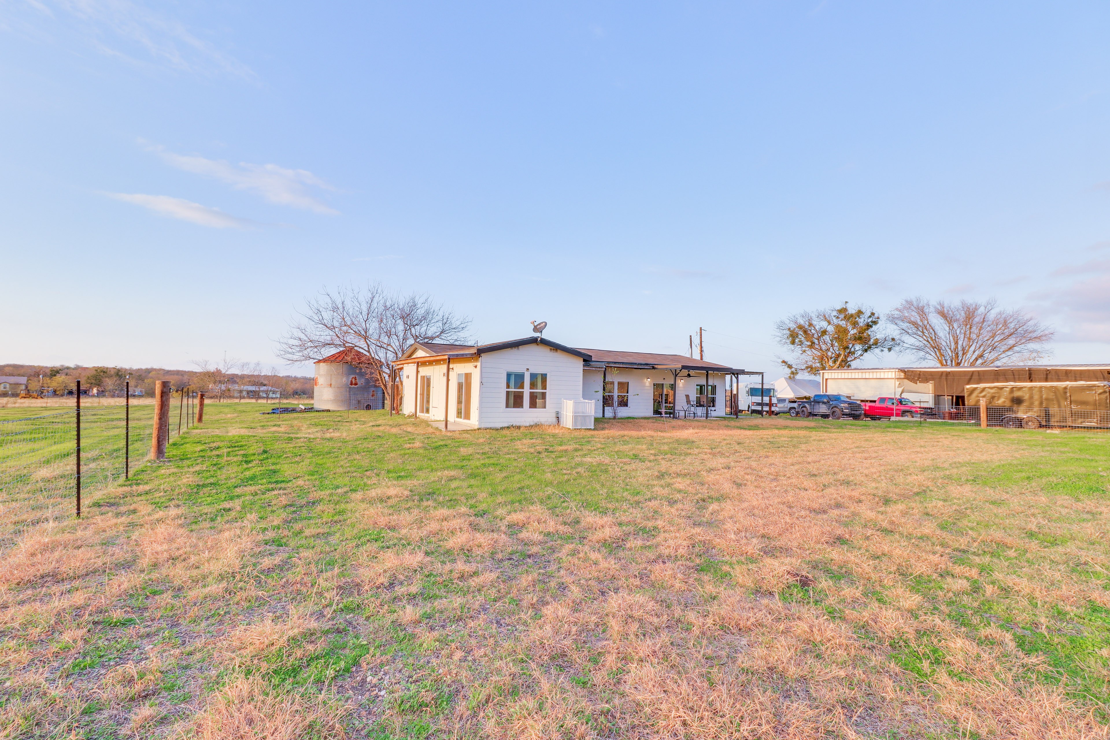 Property Image 2 - Modern Farmhouse in Del Valle: Rural Setting!