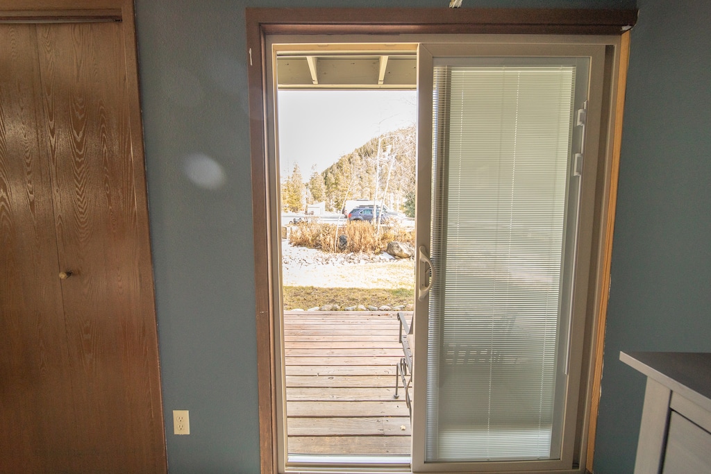 Door to private patio