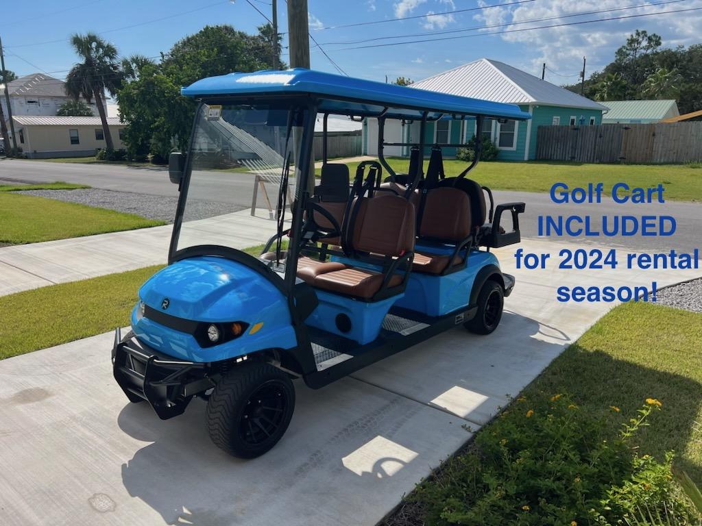 INCLUDED golf cart for 2024 rental season! 