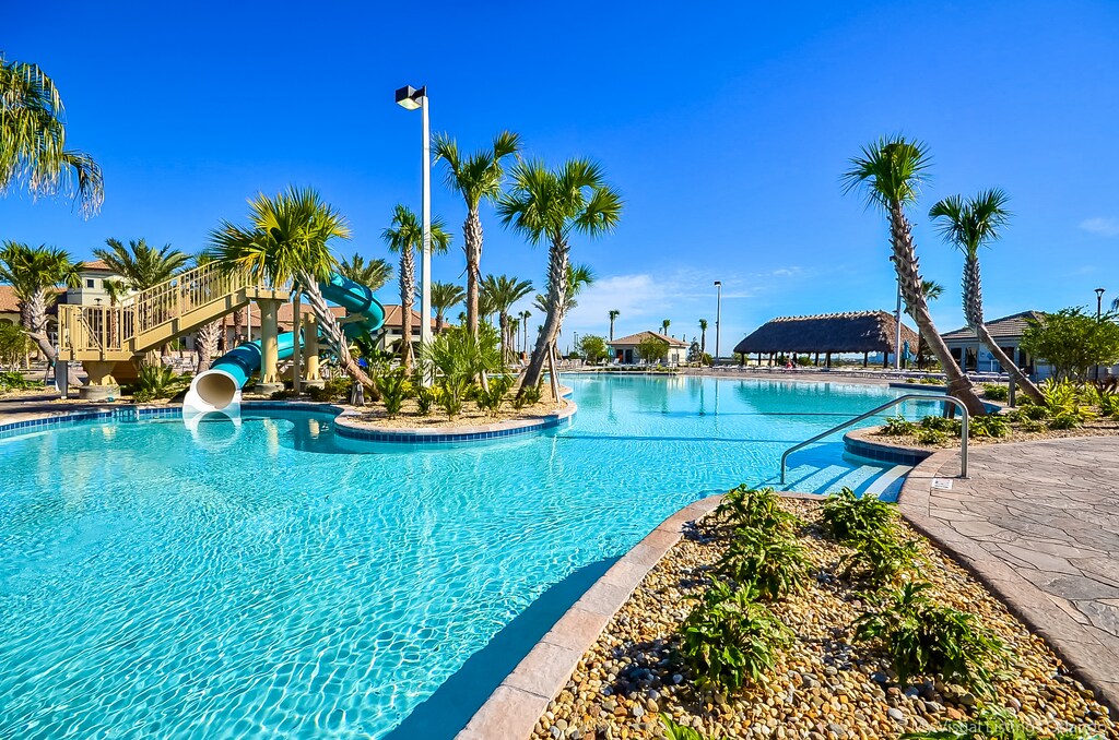 The lazy river and water slides at Vista Cay Resort offer guests an exhilarating way to relax and enjoy the sun. Glide along the lazy river or experience the thrill of the water slides.