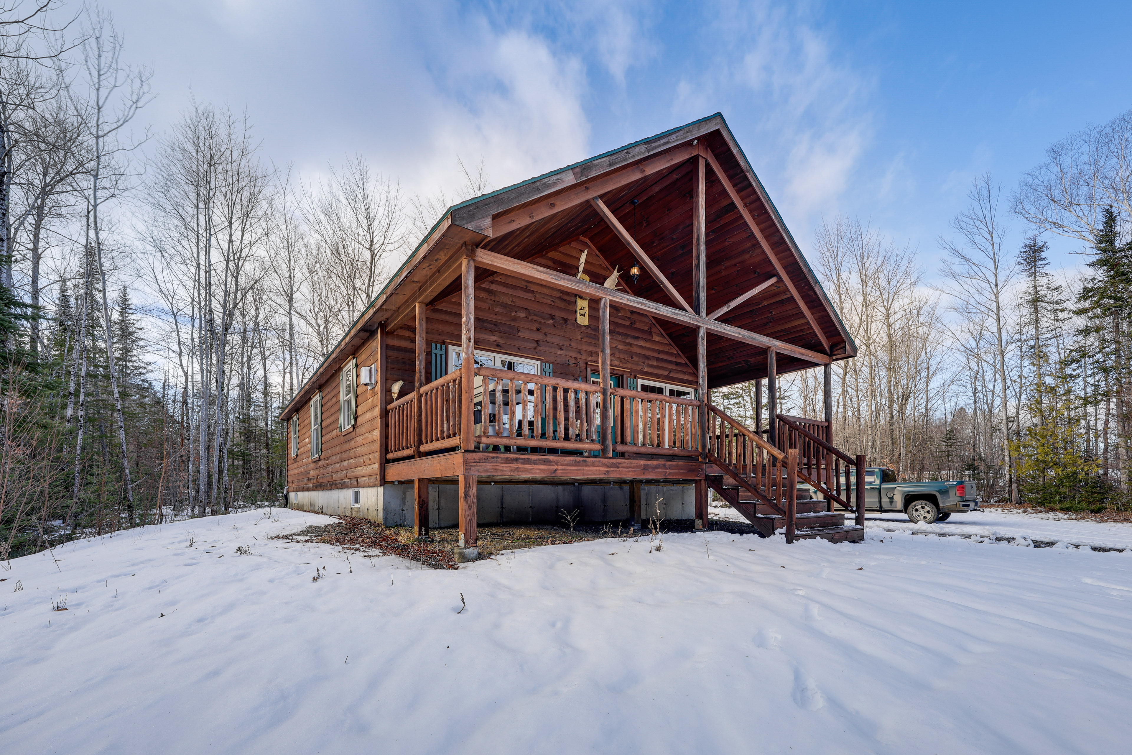 Peaceful Bradford Cabin w/ Pond & Covered Deck!