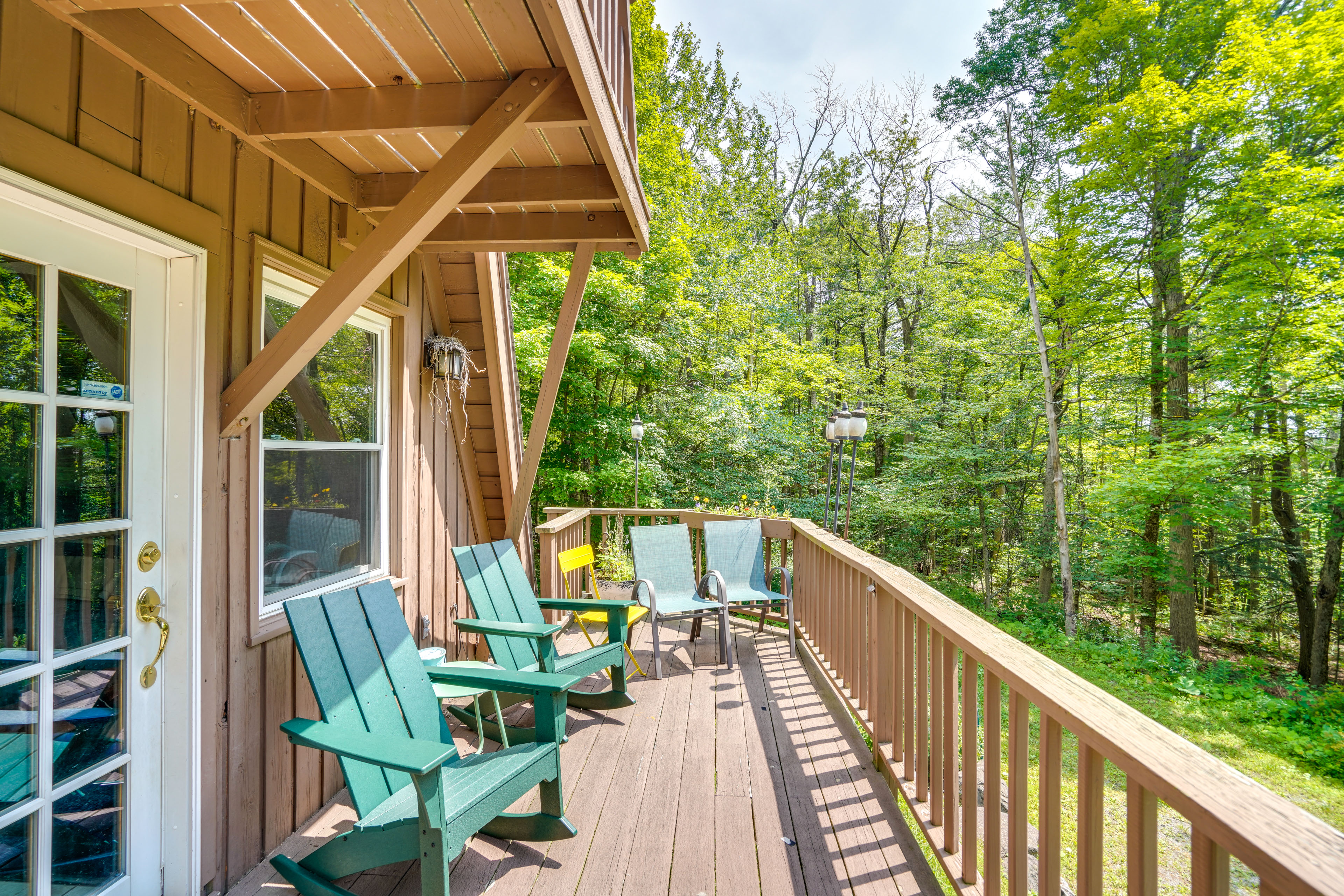 Property Image 2 - A-Frame Cabin w/ Furnished Deck in Becket!