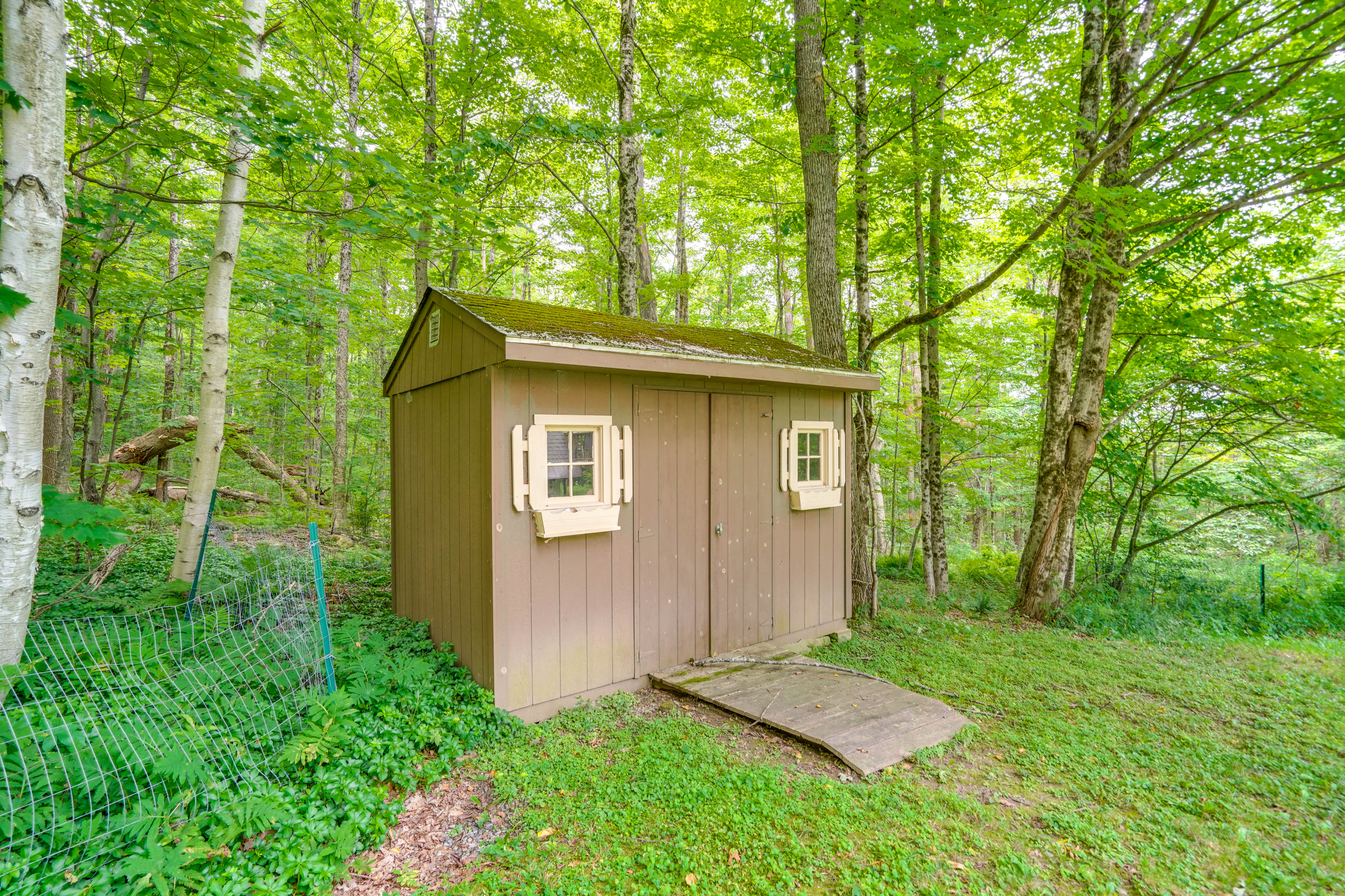 Property Image 2 - A-Frame Cabin in Becket: Deck + Private Acreage!