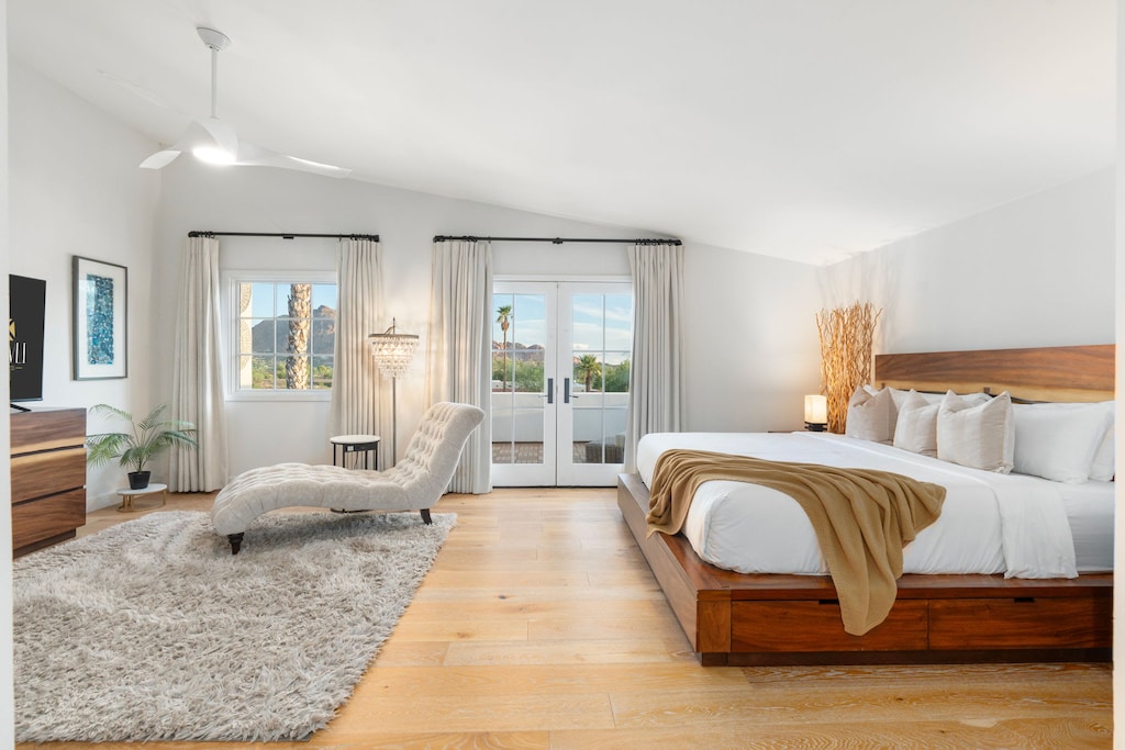 Oversized Primary Suite with King bed, lounge area, private Mtn. View terrace, en-suite bathroom and more.