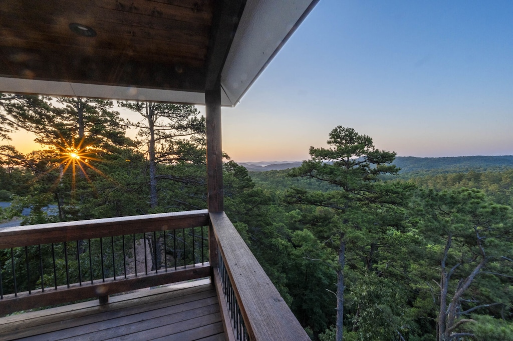 Breathtaking views from back deck area