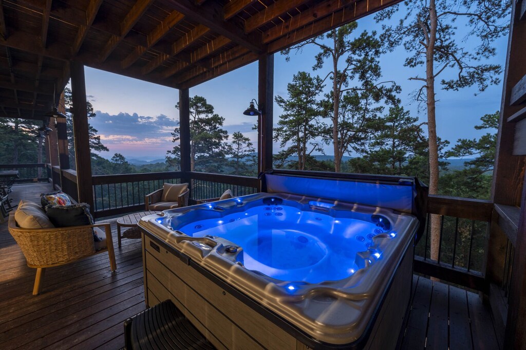 Hot tub with phenomenal views