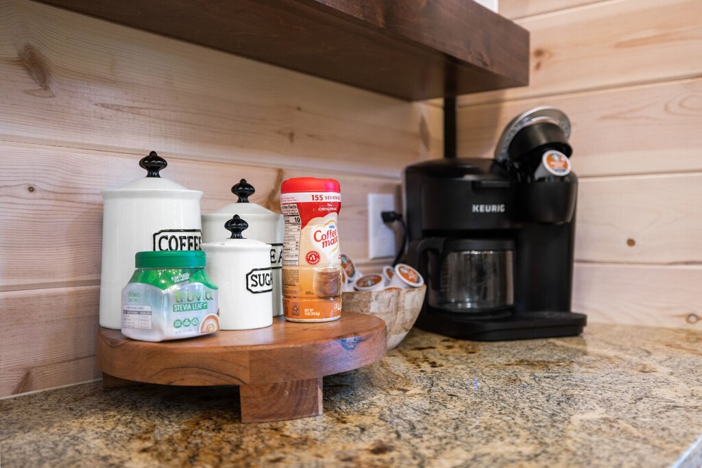 Keurig with starter set of K-cups provided (coffee filters provided as well)