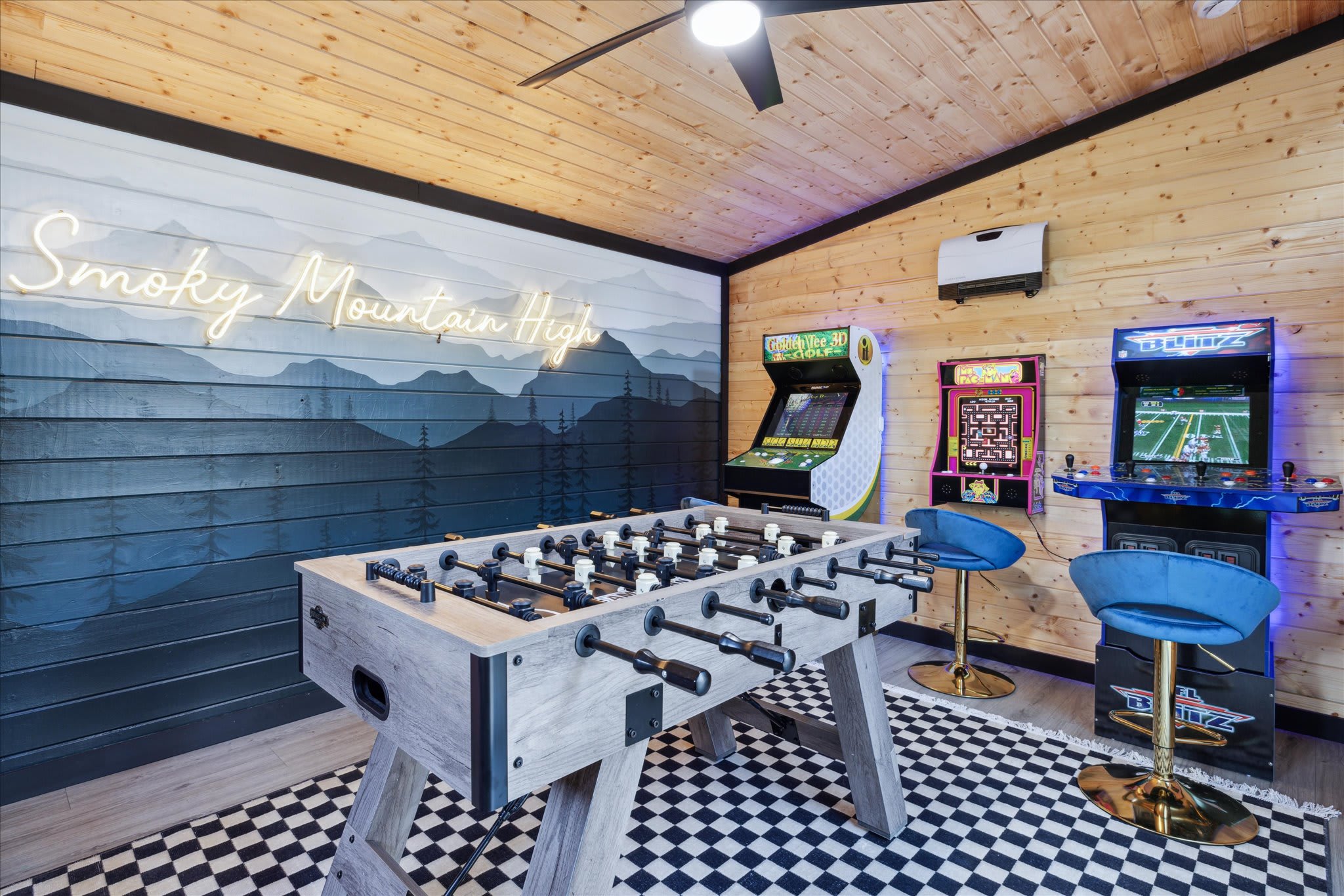 Welcome into the game room, freshly built with stunning interior and lots of games to stay entertained with your loved ones from the foosball table, arcade games and touch screen game table - ready for unforgettable times.