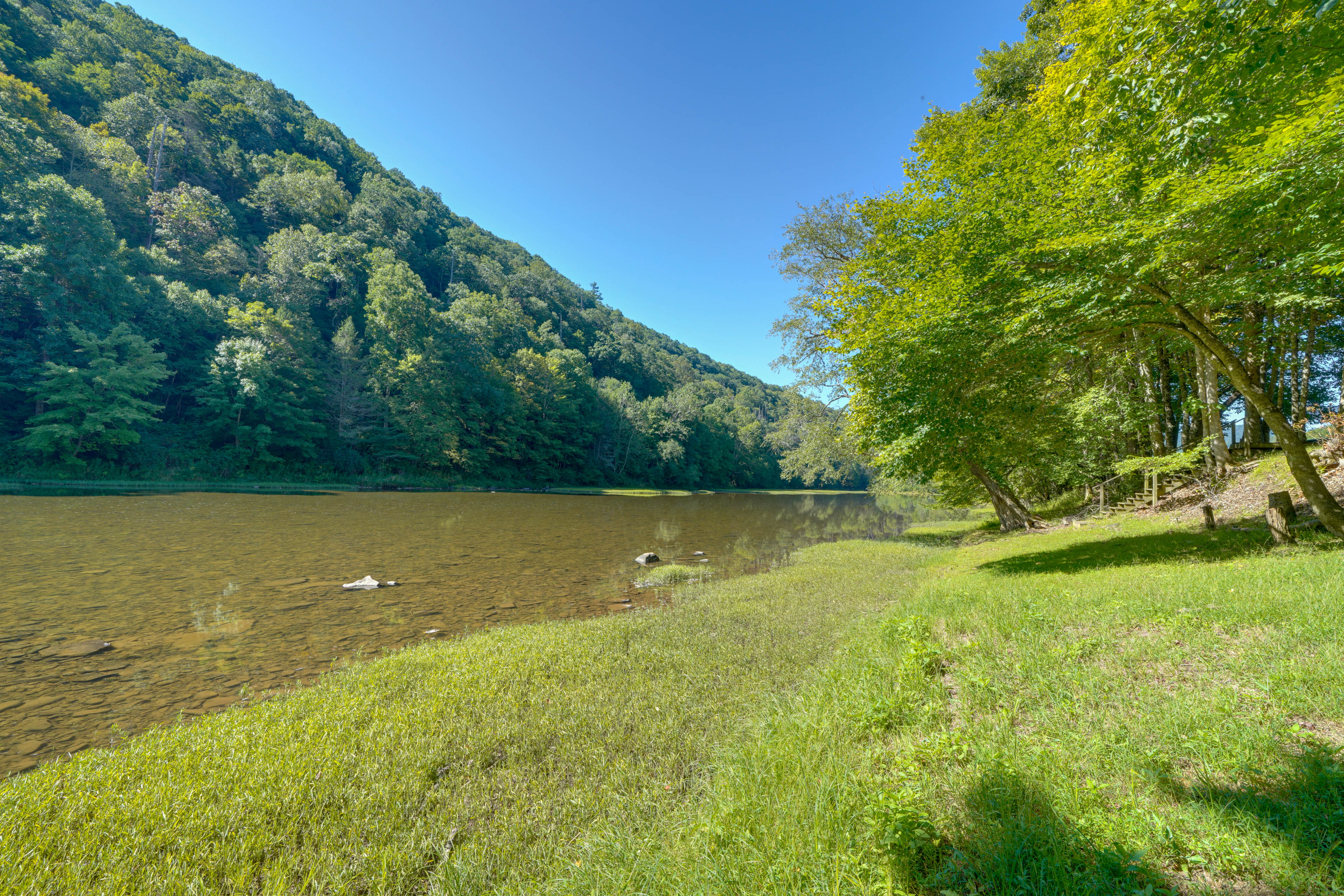 Property Image 2 - Riverfront West Virginia Cabin w/ Screened-In Deck