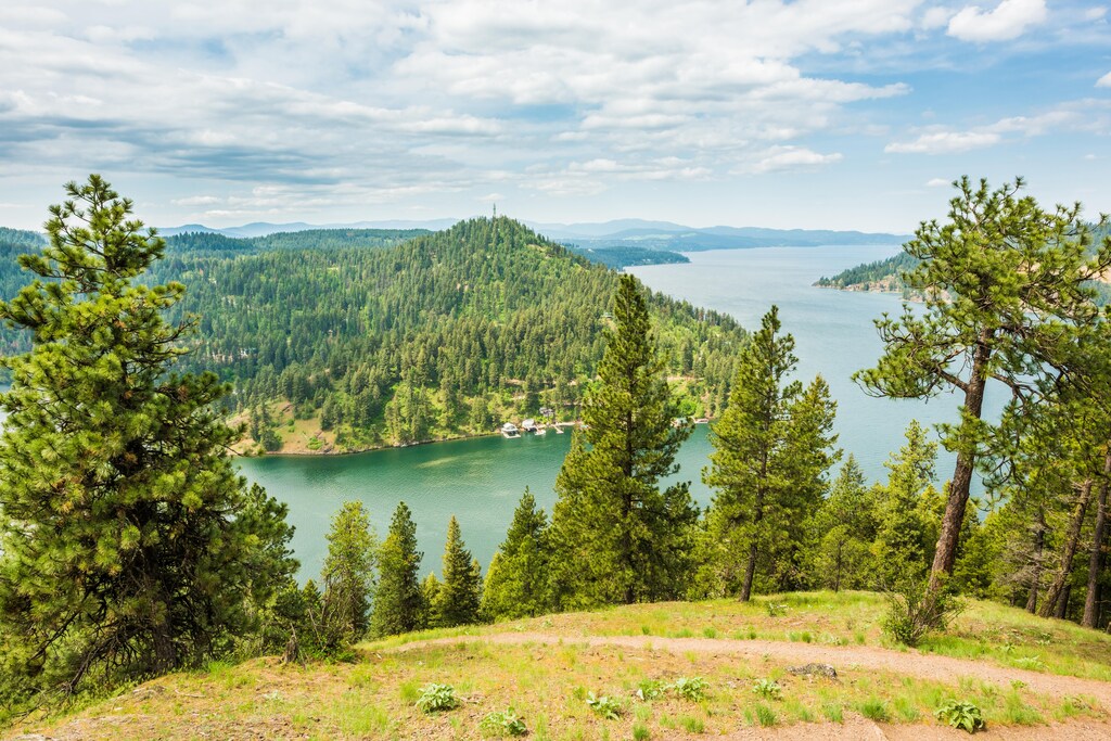 View of Lake Coeur d' Alene from Tubbs Hill