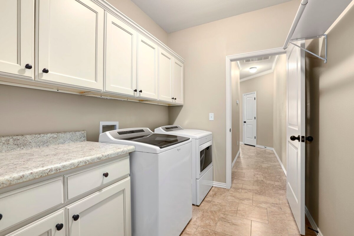Guests will have access to our fully-stocked laundry room.