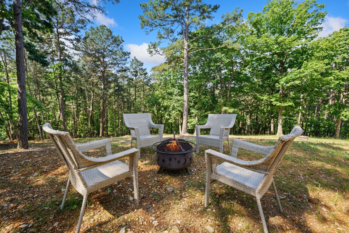 Spend nights with your crew around the fire pit in our backyard.