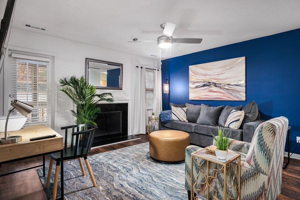 Welcoming living area to relax