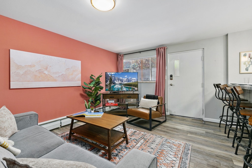 Coral Suite | Living Room with 50" Smart TV