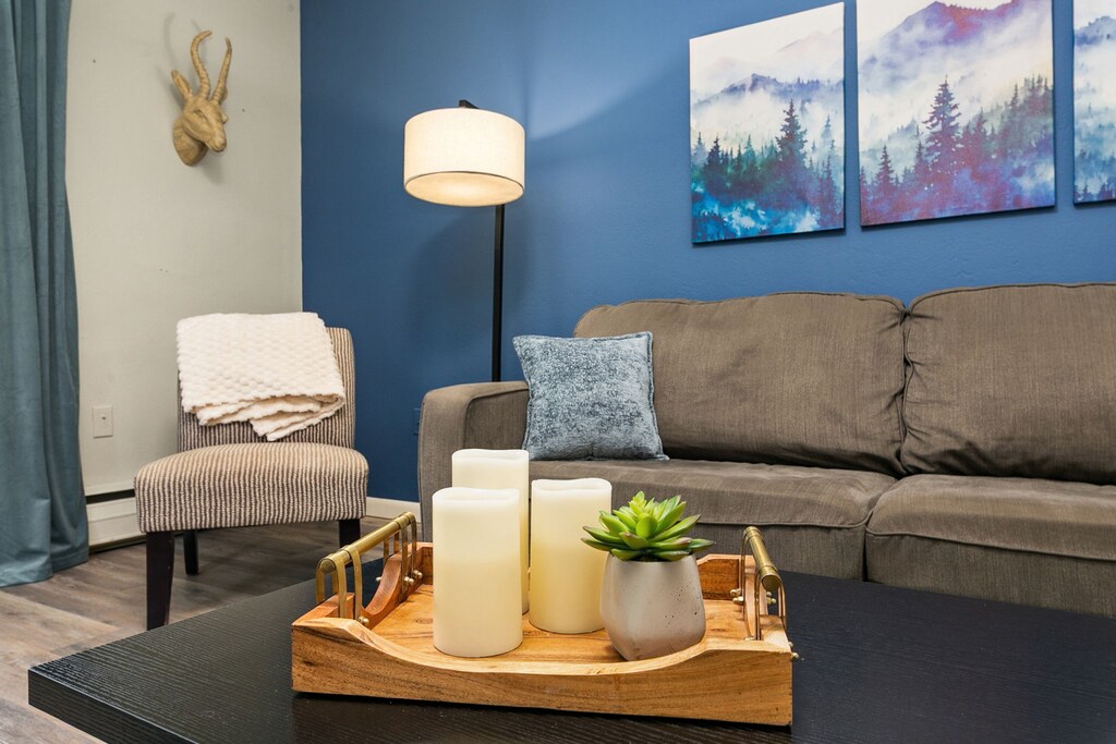 Azure Suite | Living Room with 50" Smart TV