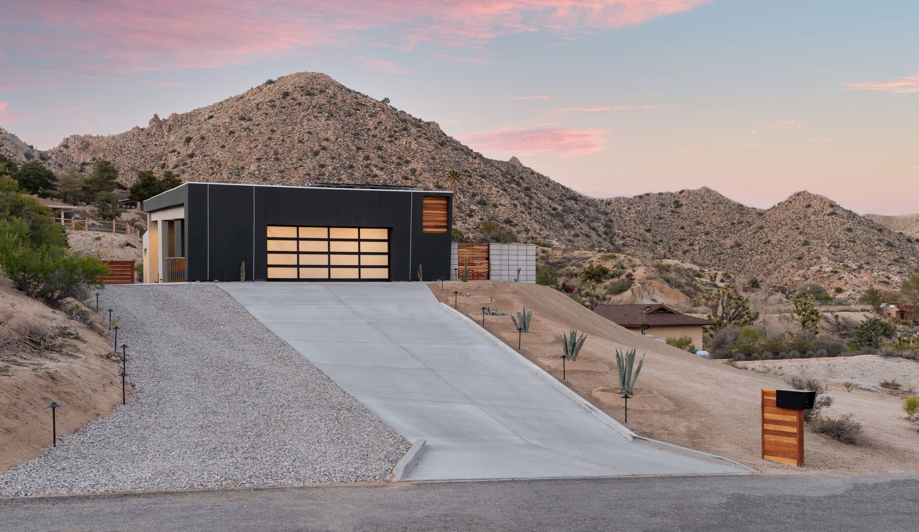 Modern driveway