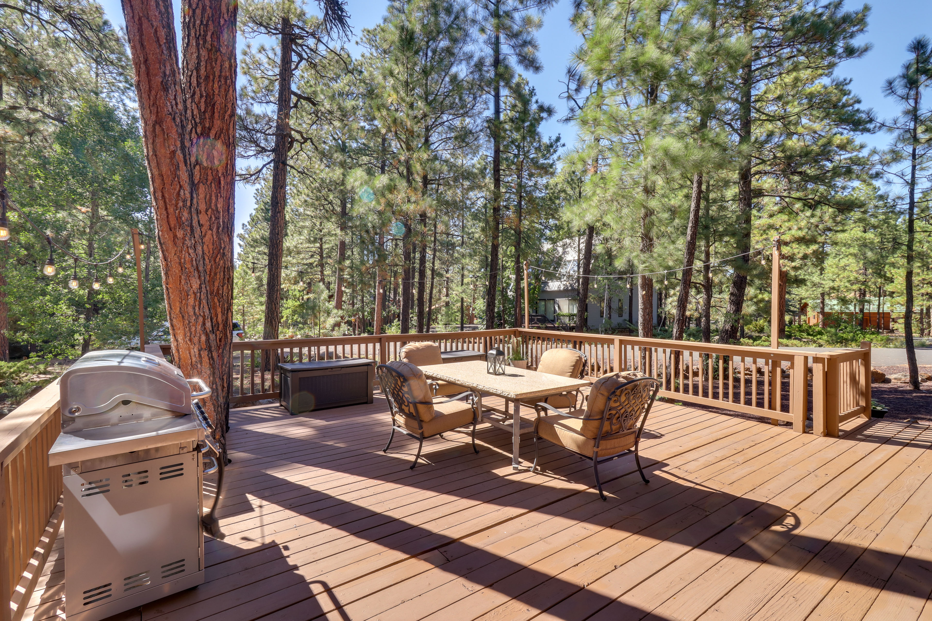 Property Image 2 - Pinetop Home w/ Fireplaces & Wraparound Deck!