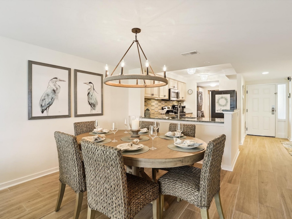 Dining Room at 410 Captains Walk